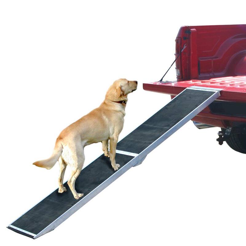 Lucky Dog 8 ft. Lightweight Portable Folding Aluminum Pet Ramp - DR-08