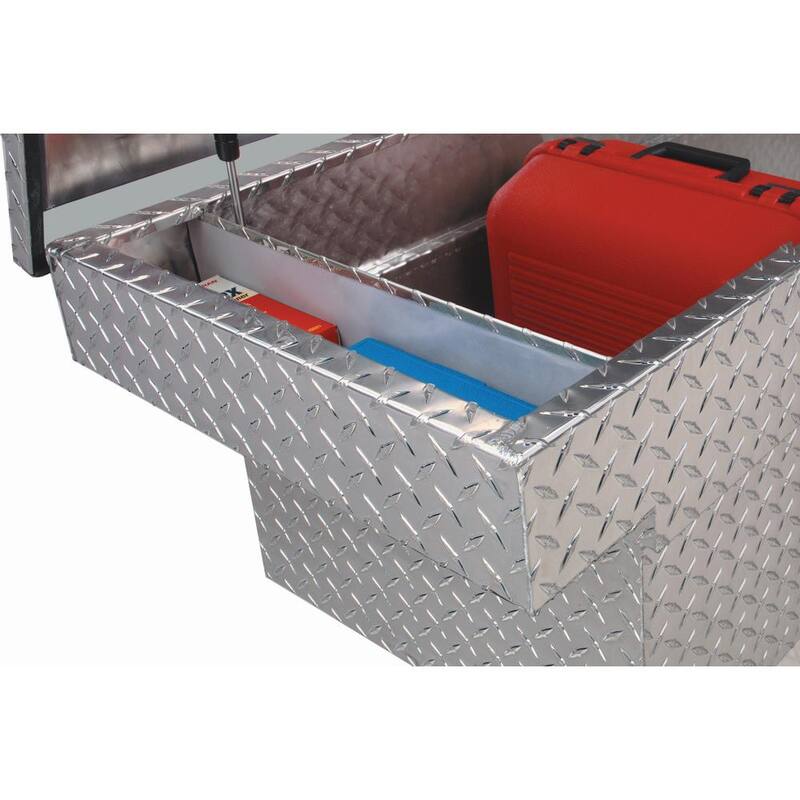 Crescent Jobox 70 in. Diamond Plate Aluminum Fullsize Slimline Crossover Truck Tool Box - 1-311000