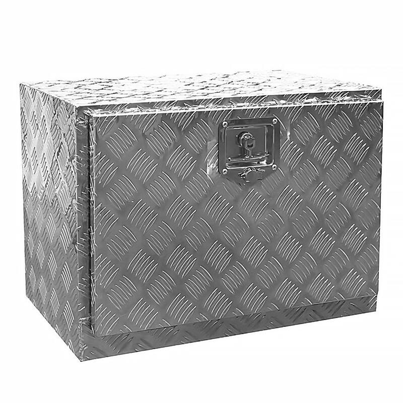 STARK USA 24 in. Diamond Plate Aluminum Underbody Truck Tool Box - 96019-H1