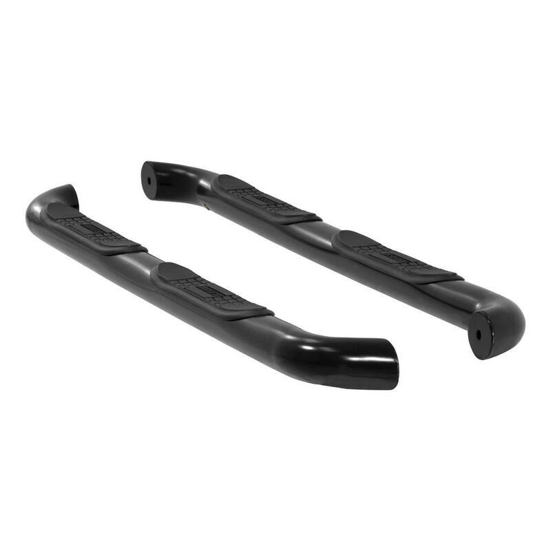 Aries 3-Inch Round Black Steel Nerf Bars, No-Drill, Select Toyota Tacoma - 202008