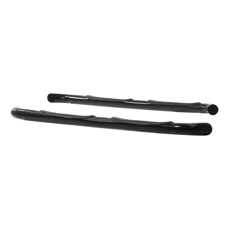 Aries 3-Inch Round Black Steel Nerf Bars, No-Drill, Select Toyota Tacoma - 202008