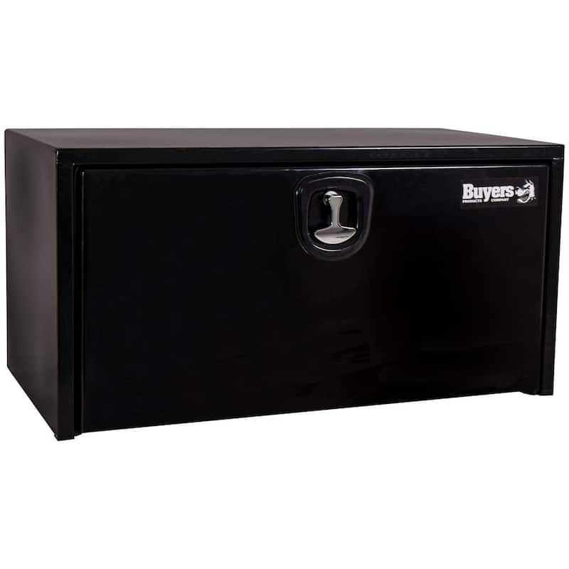 Buyers Products Company 24 in. x 24 in. x 36 in. Gloss Black Steel Underbody Truck Tool Box - 1734305