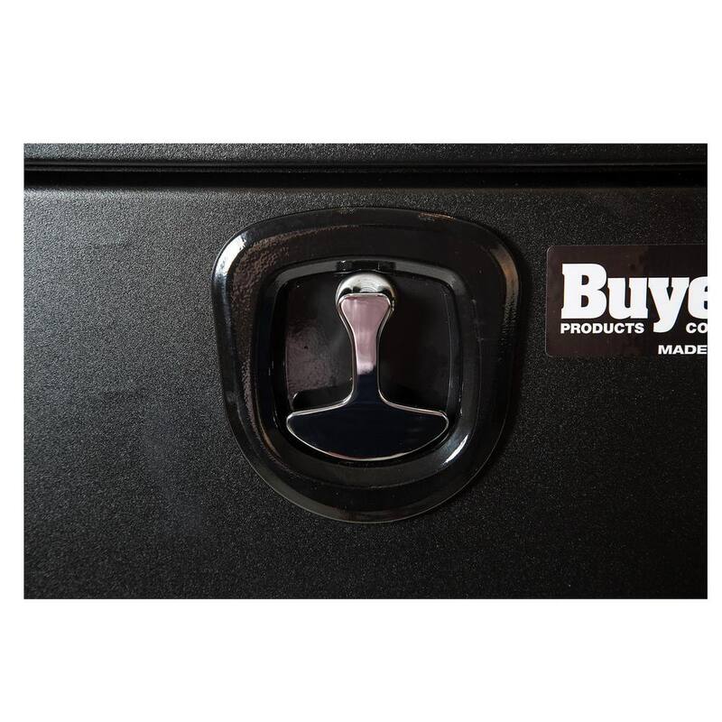 Buyers Products Company 24 in. x 24 in. x 36 in. Gloss Black Steel Underbody Truck Tool Box - 1734305