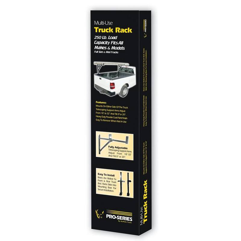 PRO-SERIES Heavy-Duty Single Sided Ladder Rack for Trucks - 806410