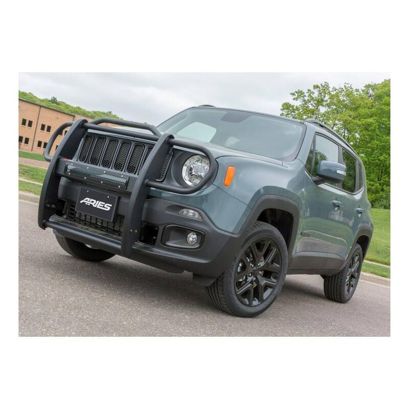 Aries Pro Series Black Steel Grille Guard, No-Drill, Select Jeep Renegade - P1055