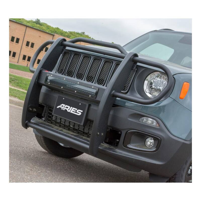 Aries Pro Series Black Steel Grille Guard, No-Drill, Select Jeep Renegade - P1055