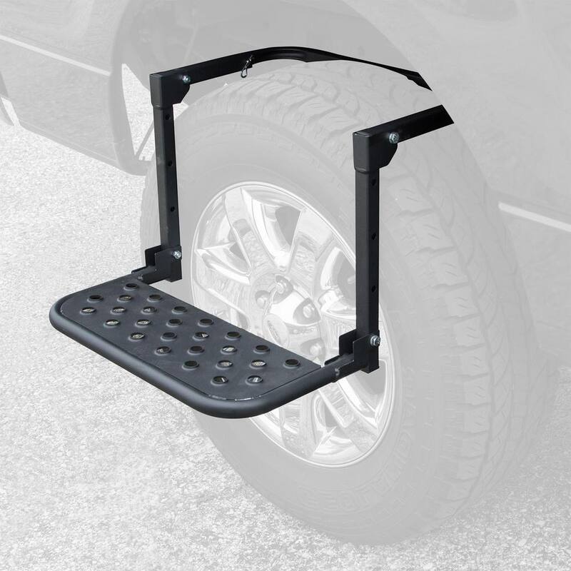 Elevate Outdoor Adjustable Powder-Coated Steel Tire Step - PWS-2