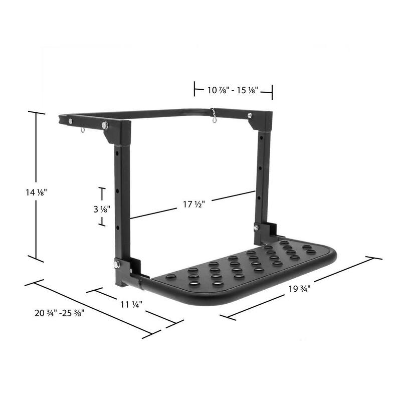 Elevate Outdoor Adjustable Powder-Coated Steel Tire Step - PWS-2