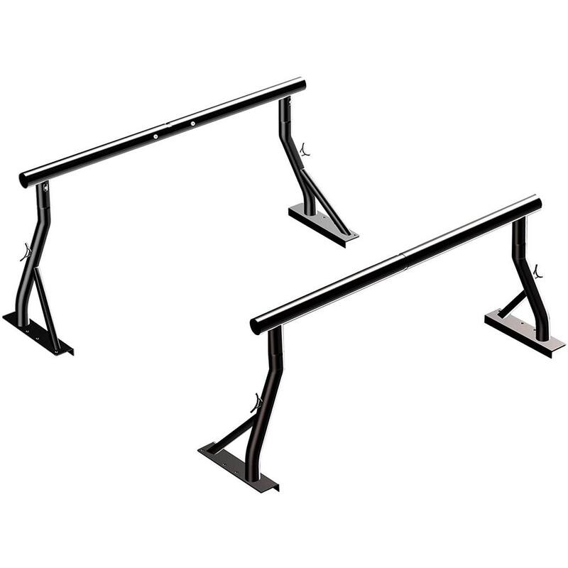 CALHOME 800 lbs. New Style Flat Adjustable Lumber and Utility Pick Up Rack Ladder Rack Truck Rack Truck Bed Rack(Patent Pending) - New-PickUpRack-Flat-K