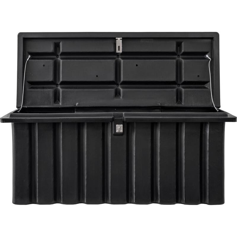 Buyers Products Company 22.5 in. x 19.5 in. x 51 in. Matte Black Plastic All-Purpose Truck Tool Box Chest - 1712250