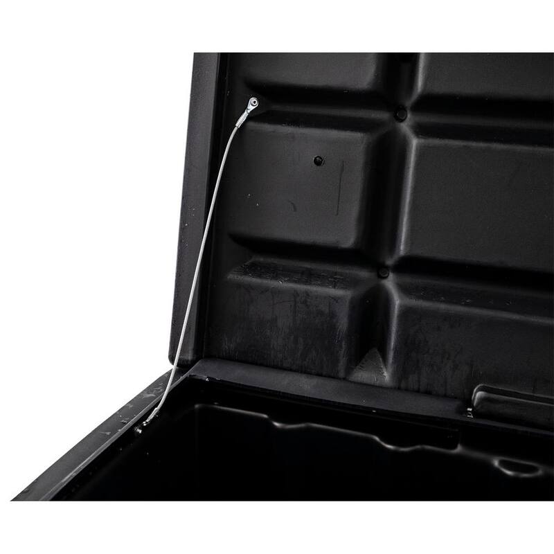 Buyers Products Company 22.5 in. x 19.5 in. x 51 in. Matte Black Plastic All-Purpose Truck Tool Box Chest - 1712250
