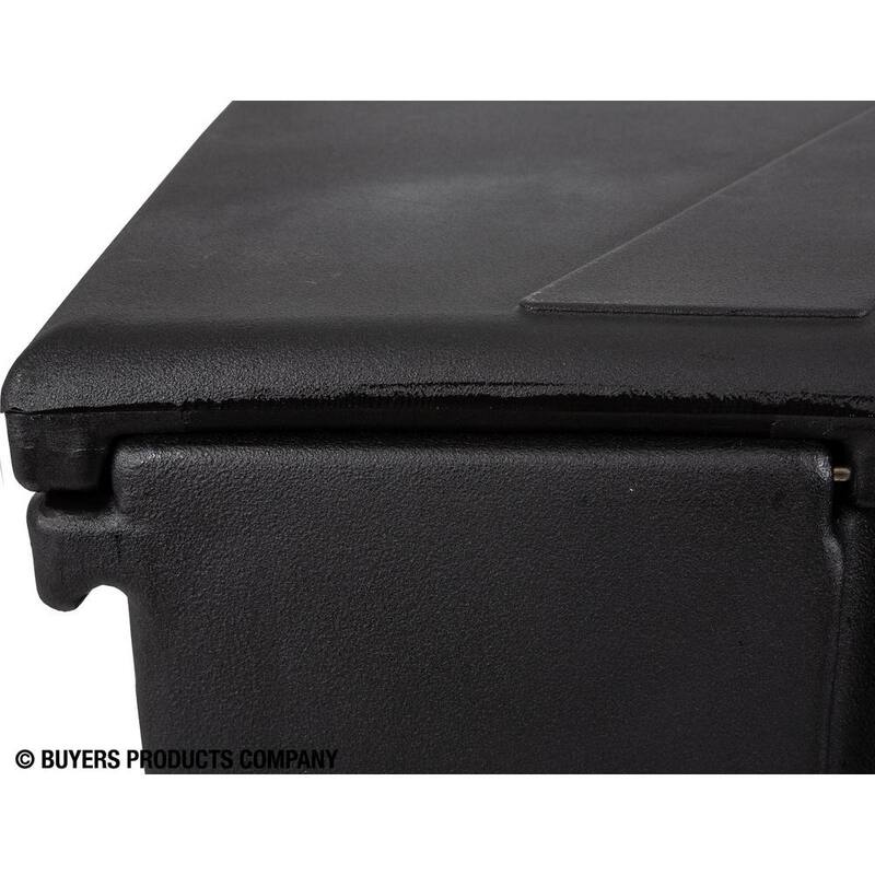 Buyers Products Company 22.5 in. x 19.5 in. x 51 in. Matte Black Plastic All-Purpose Truck Tool Box Chest - 1712250