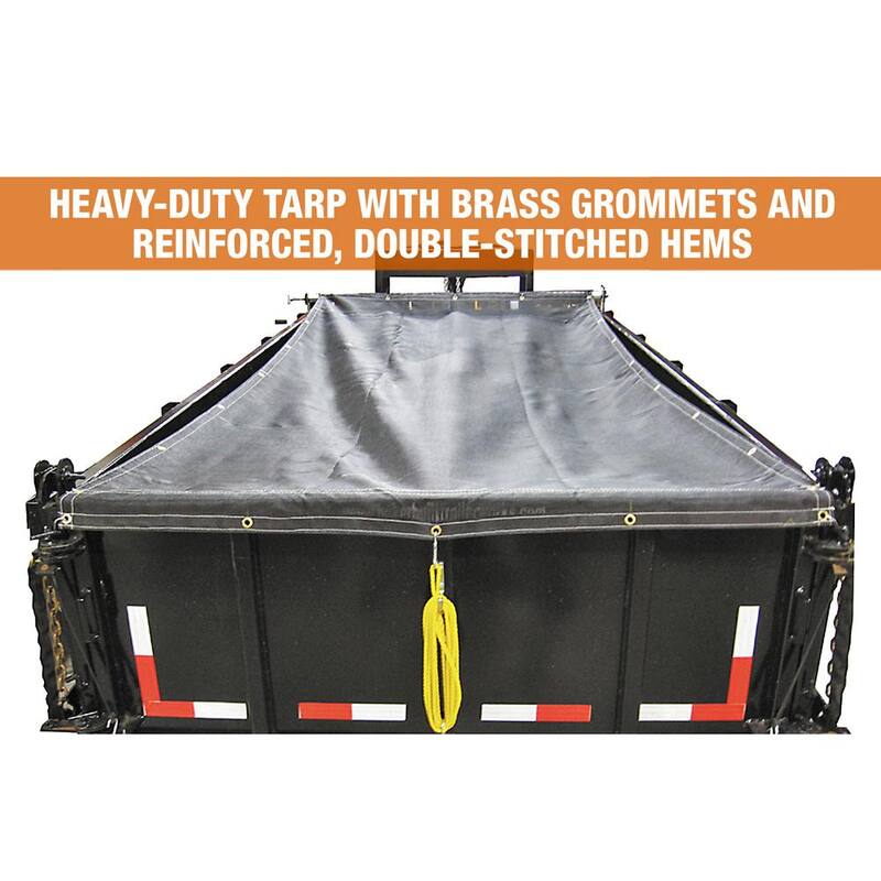 Buyers Products Company Aluminum Tarp System With Mesh Tarp 7 x 18 Foot - DTR7018