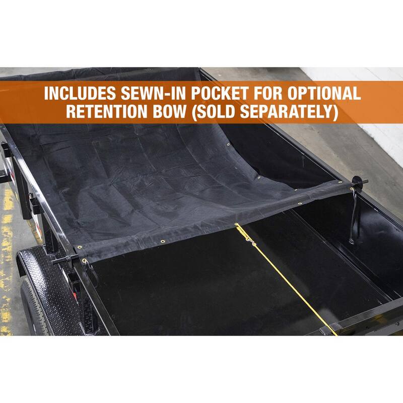 Buyers Products Company Aluminum Tarp System With Mesh Tarp 7 x 18 Foot - DTR7018