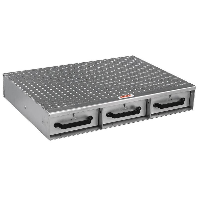 Crescent Jobox 50 in. L x 36 in. W x 6 in T  Heavy-Duty Aluminum 3-Drawer Storage System - 1403980