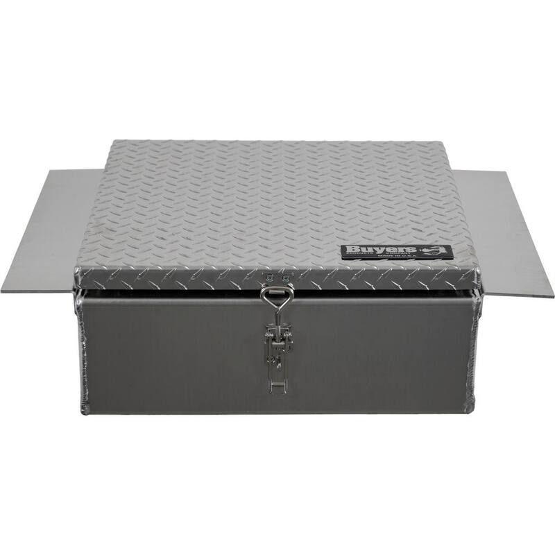 Buyers Products Company 24 in. Diamond Tread Aluminum In-Frame Top Mount Truck Tool Box - 1705384