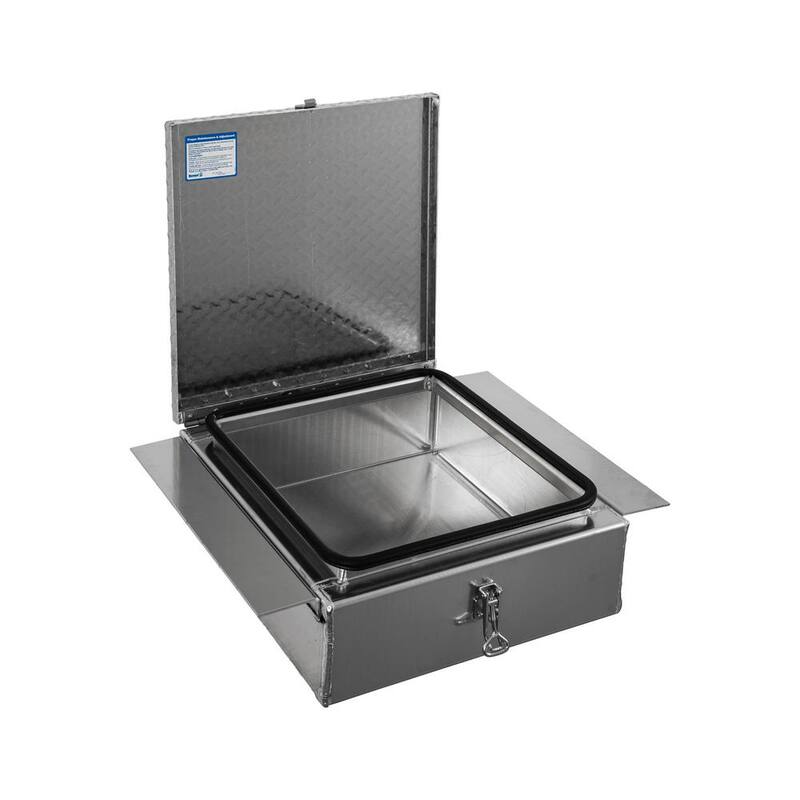 Buyers Products Company 24 in. Diamond Tread Aluminum In-Frame Top Mount Truck Tool Box - 1705384