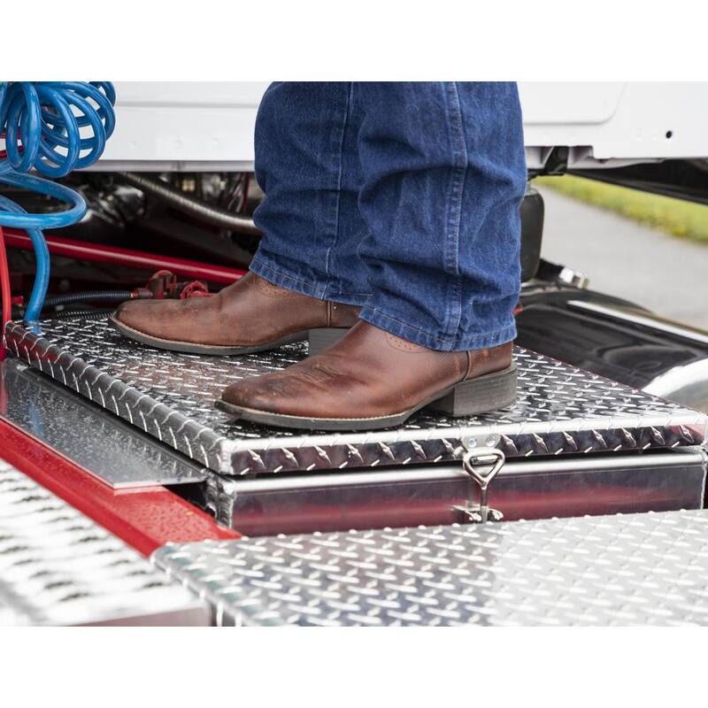 Buyers Products Company 24 in. Diamond Tread Aluminum In-Frame Top Mount Truck Tool Box - 1705384