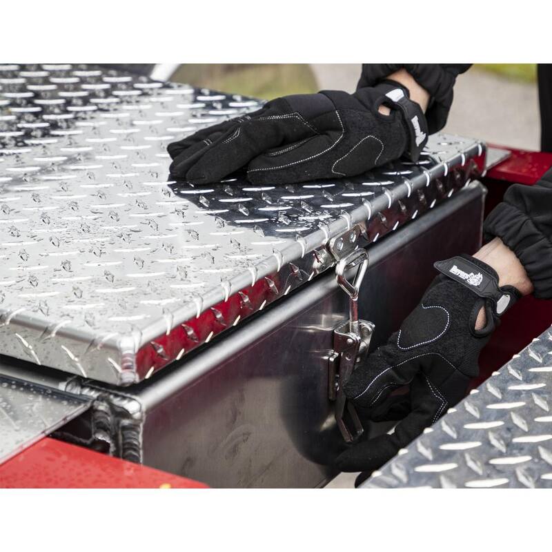 Buyers Products Company 24 in. Diamond Tread Aluminum In-Frame Top Mount Truck Tool Box - 1705384