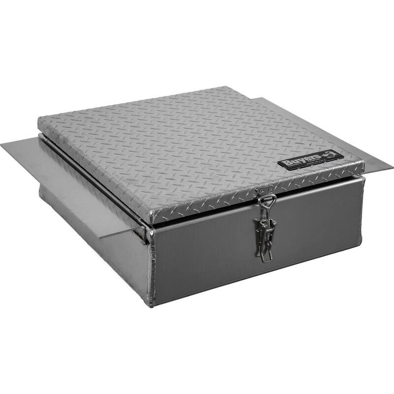 Buyers Products Company 24 in. Diamond Tread Aluminum In-Frame Top Mount Truck Tool Box - 1705384