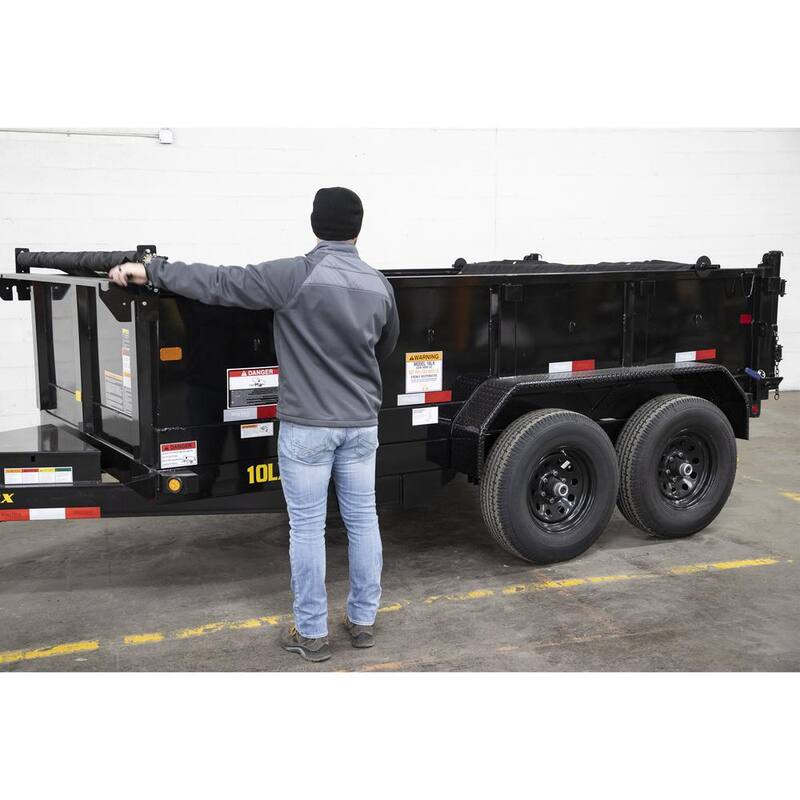 Buyers Products Company 6 ft. x 14 ft. Aluminum Tarp System with Mesh Tarp - DTR6014