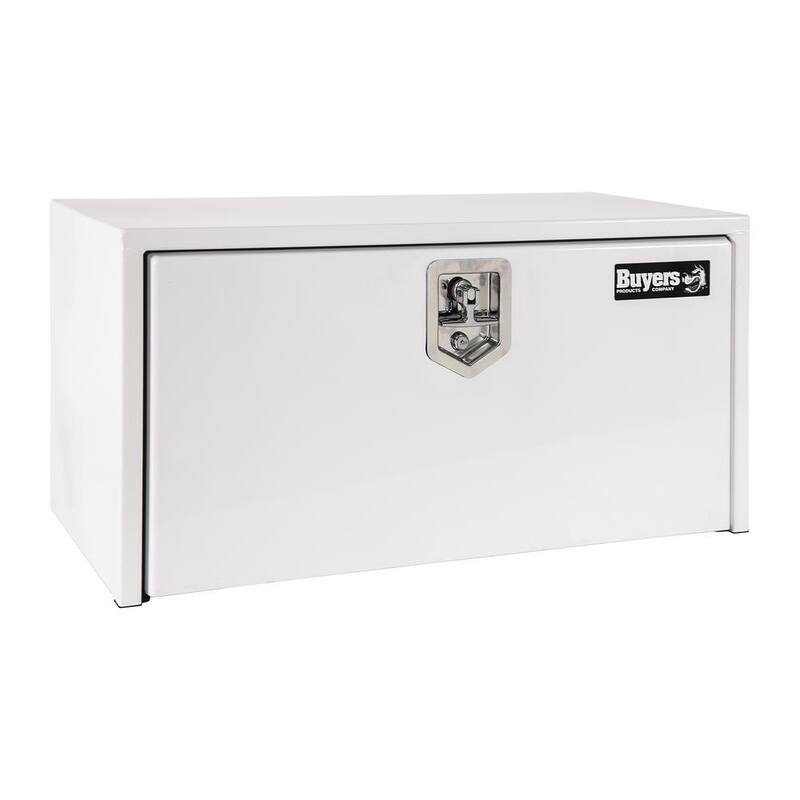 Buyers Products Company 14 in. x 16 in. x 36 in. White Steel Underbody Truck Tool Box - 1703405