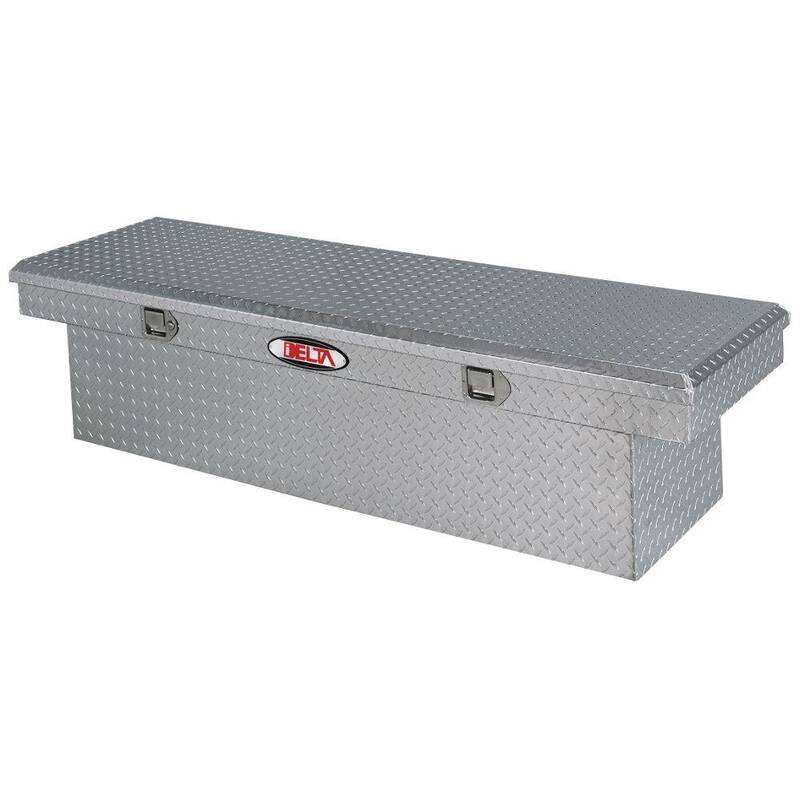 Crescent Jobox 70 in. Diamond Plate Aluminum Full Size Deep Crossover Truck Tool Box - 1-301000