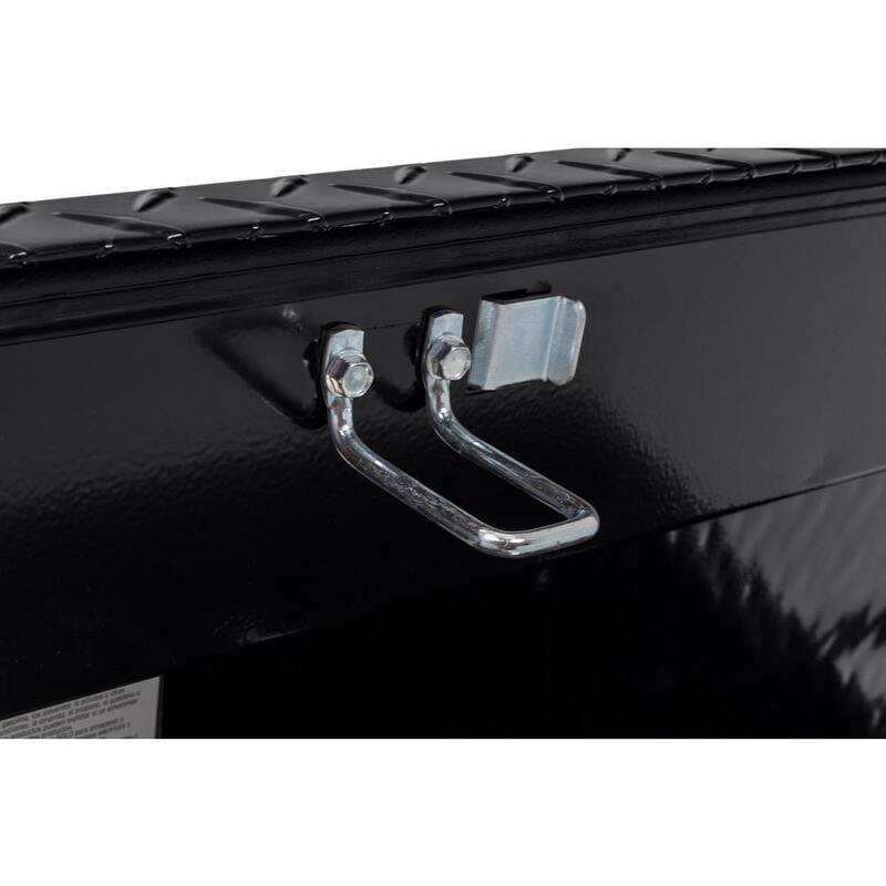 Weather Guard 41 in. Gloss Black Aluminum Lo- Side Truck Tool Box - 184-5-03