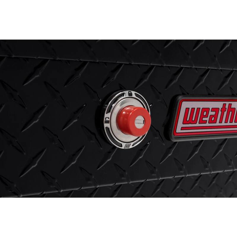 Weather Guard 41 in. Gloss Black Aluminum Lo- Side Truck Tool Box - 184-5-03