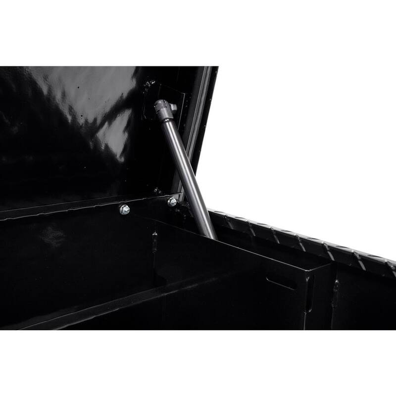 Weather Guard 41 in. Gloss Black Aluminum Lo- Side Truck Tool Box - 184-5-03