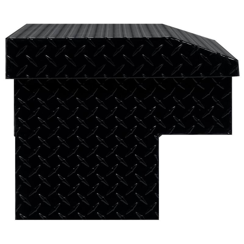Weather Guard 41 in. Gloss Black Aluminum Lo- Side Truck Tool Box - 184-5-03