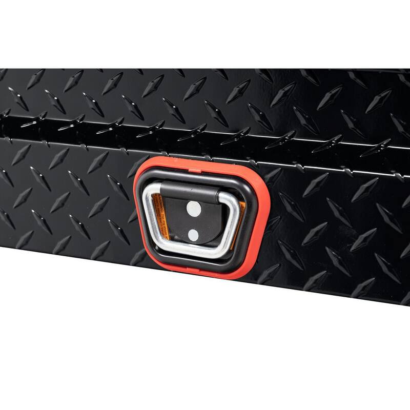 Weather Guard 41 in. Gloss Black Aluminum Lo- Side Truck Tool Box - 184-5-03
