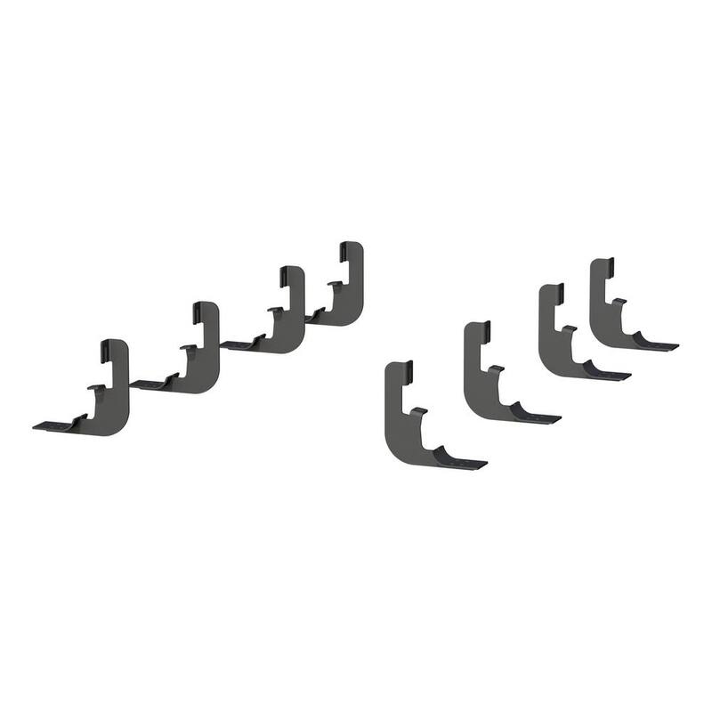 Aries 6 x 91-Inch Oval Black Aluminum Nerf Bars, Select Chevrolet Silverado, GMC Sierra 1500, 2500, 3500 HD Crew Cab - 4445049