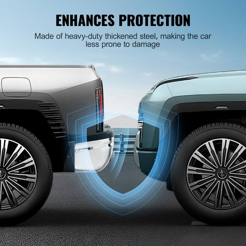 VEVOR Rear Step Bumper, Compatible with 1999-2007-Ford F250/Ford F350 Super Duty, Chrome Steel Back Bumper - FTK19992007F4UPAOV9