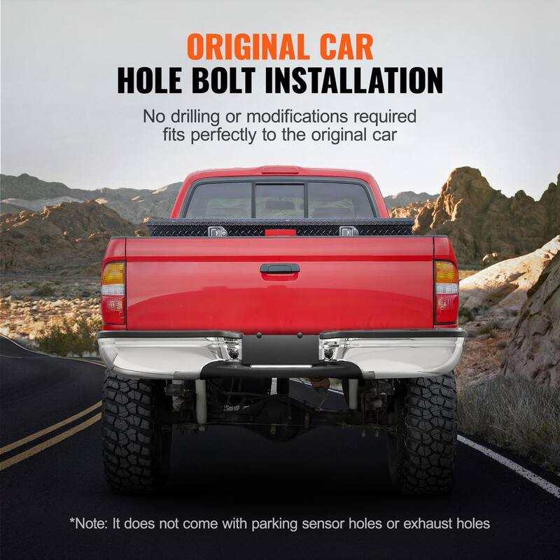 VEVOR Rear Step Bumper, Compatible with 1999-2007-Ford F250/Ford F350 Super Duty, Chrome Steel Back Bumper - FTK19992007F4UPAOV9