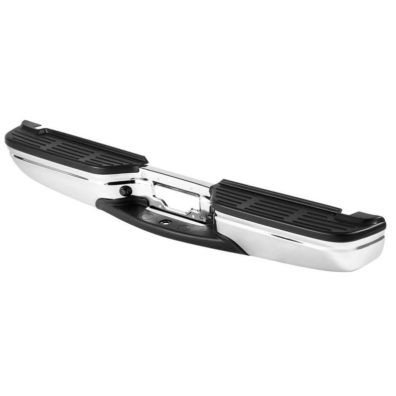 VEVOR Rear Step Bumper, Compatible with 1999-2007-Ford F250/Ford F350 Super Duty, Chrome Steel Back Bumper - FTK19992007F4UPAOV9