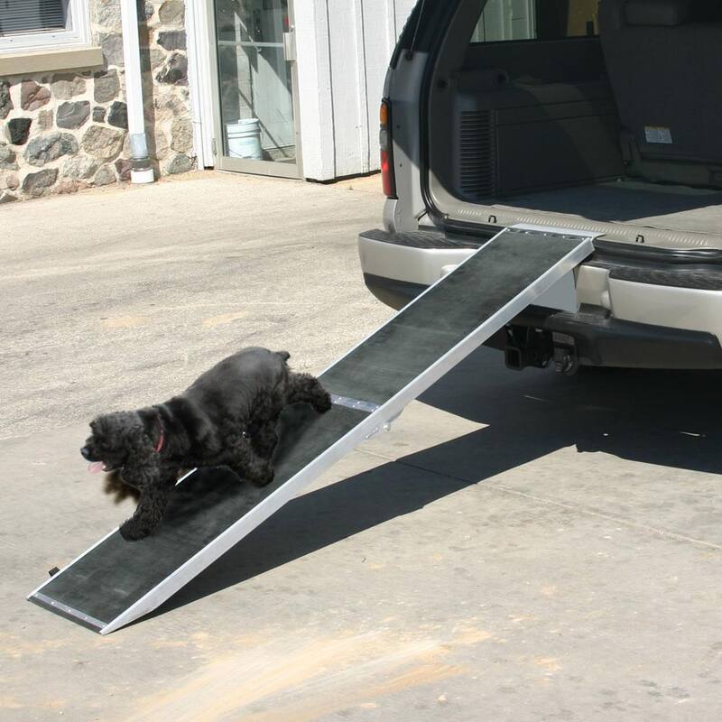 Lucky Dog 7 ft. Lightweight Portable Folding Aluminum Pet Ramp - DR-07