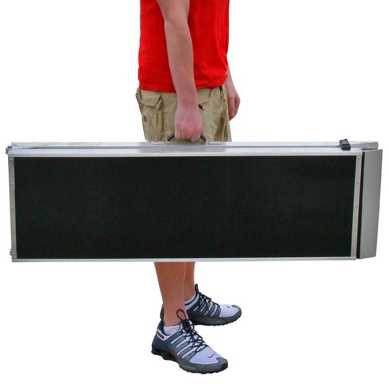 Lucky Dog 7 ft. Lightweight Portable Folding Aluminum Pet Ramp - DR-07