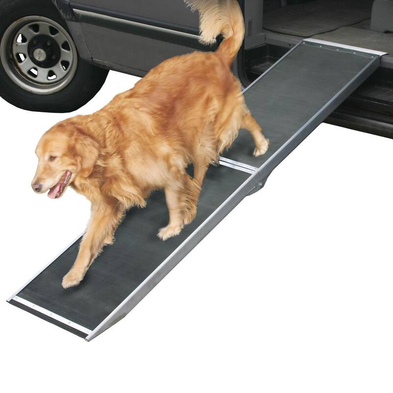Lucky Dog 7 ft. Lightweight Portable Folding Aluminum Pet Ramp - DR-07