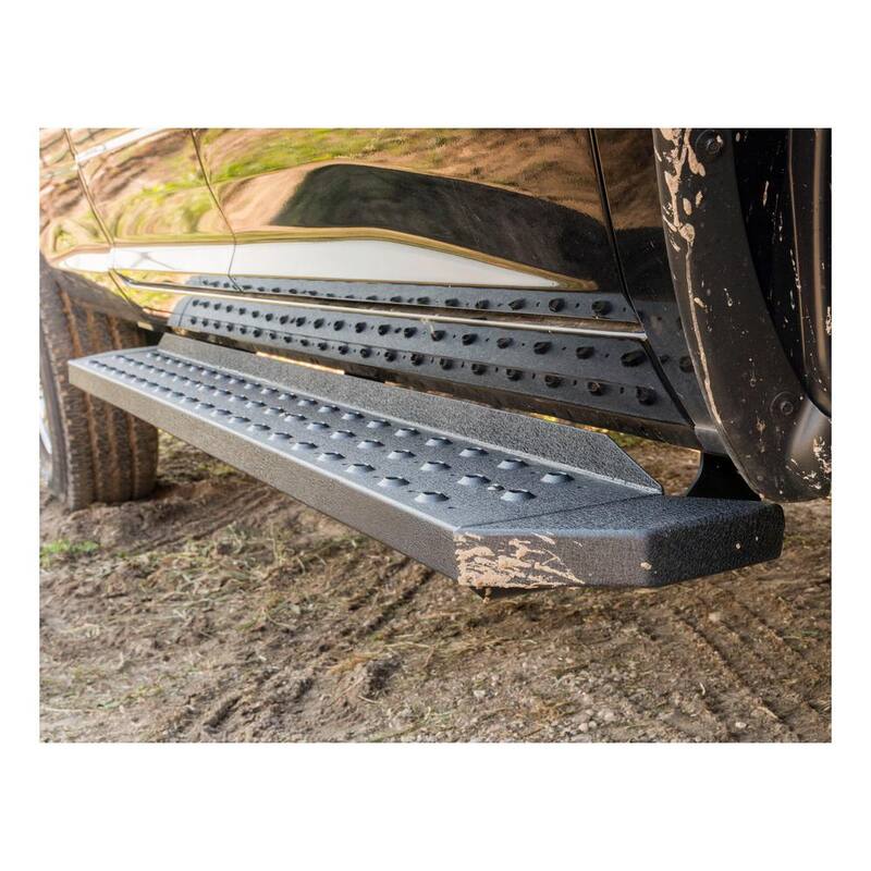 Aries RidgeStep Black Steel 6-1/2 x 85-Inch Truck Running Boards, Select Toyota Tundra - 2055528