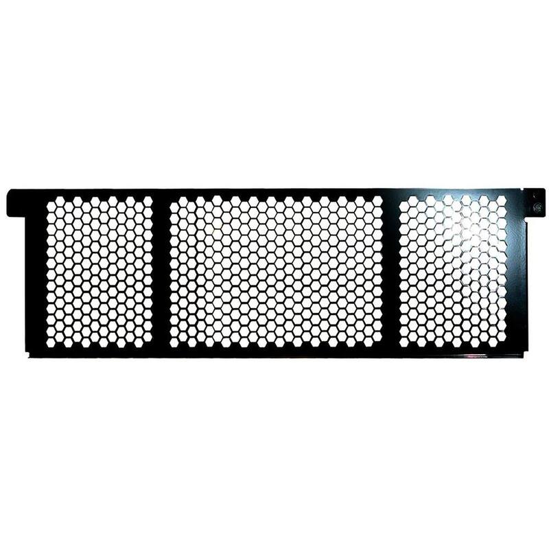 Buyers Products Company Window Screen Guard Protector Headache Rack for Utility Truck Body Ladder Racks 66 W x 2.75 L x 19 H, Black - 1501110