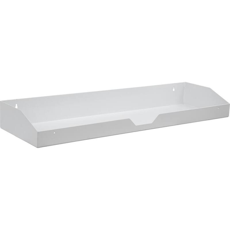 Buyers Products Company 35 in. 1-Compartment Topsider Truck Tool Cabinet Shelf Tray for a 72 in. Box in White - 1702840TRAY