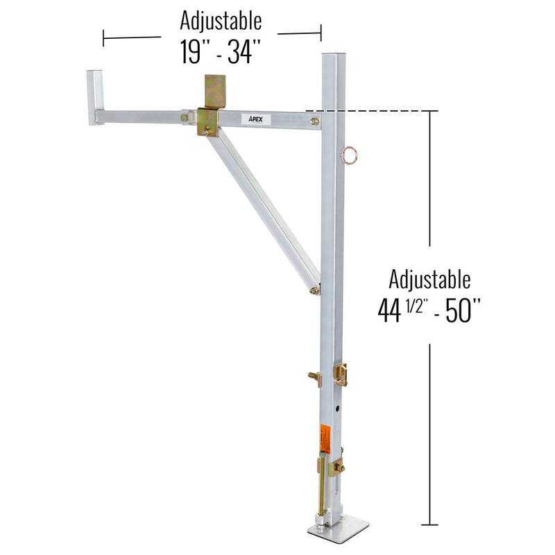 Apex 250 lbs. Universal Aluminum No-Drill Ladder Rack - NDALR