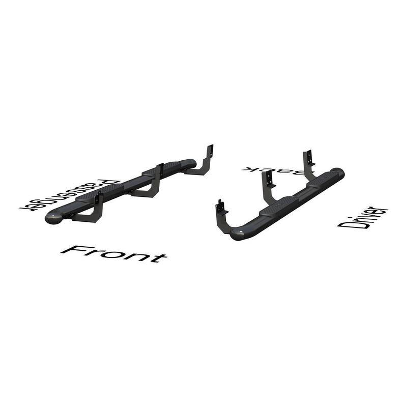Aries 4-Inch Oval Black Steel Nerf Bars, Select Dodge, Ram 1500, 2500, 3500 - S225041