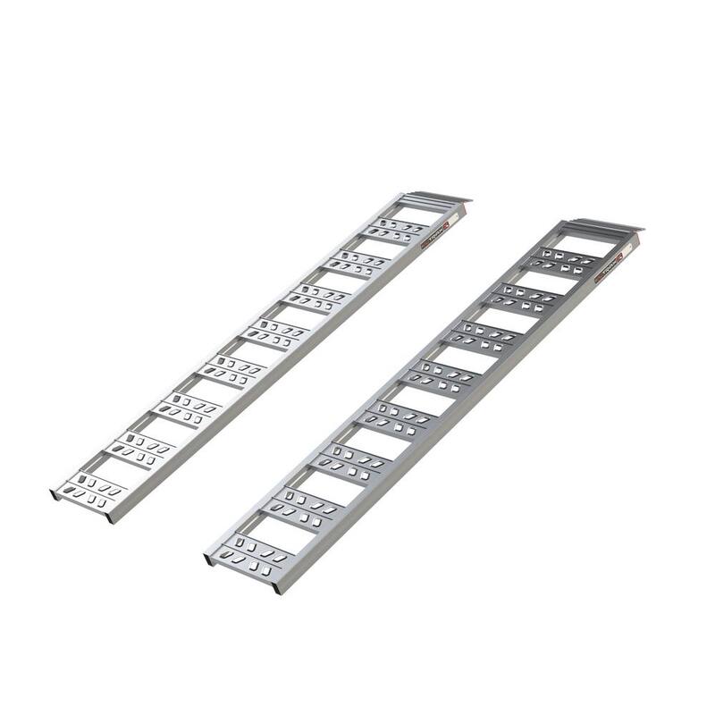 YuTrax 77 in. Utility Ramps, High-Strength Extruded Aluminum, 1800 lb. Load Capacity, Pair - YR101