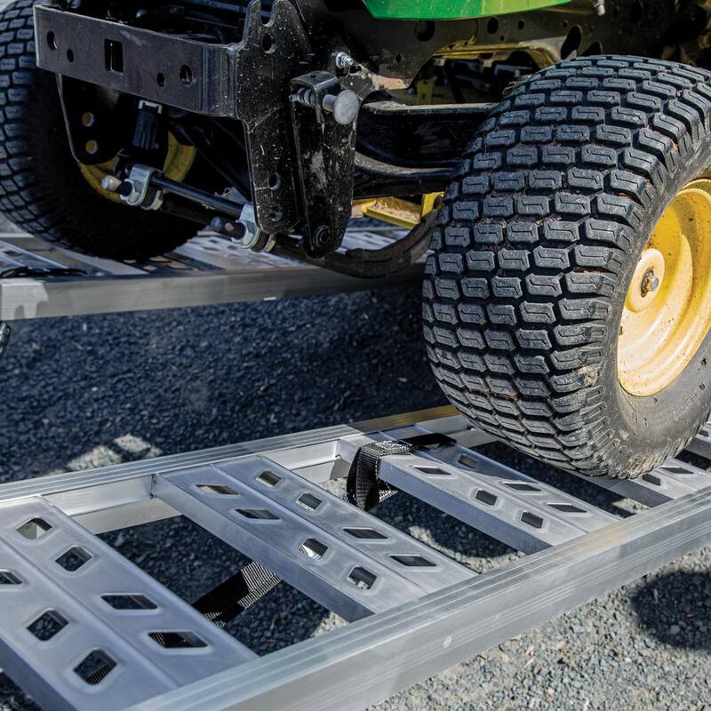 YuTrax 77 in. Utility Ramps, High-Strength Extruded Aluminum, 1800 lb. Load Capacity, Pair - YR101