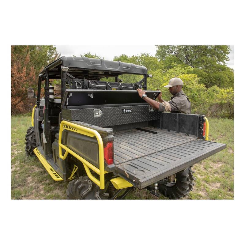 UWS 59.06 in. Matte Black Aluminum UTV Tool Box - Polaris (Heavy Packaging) - EC10903