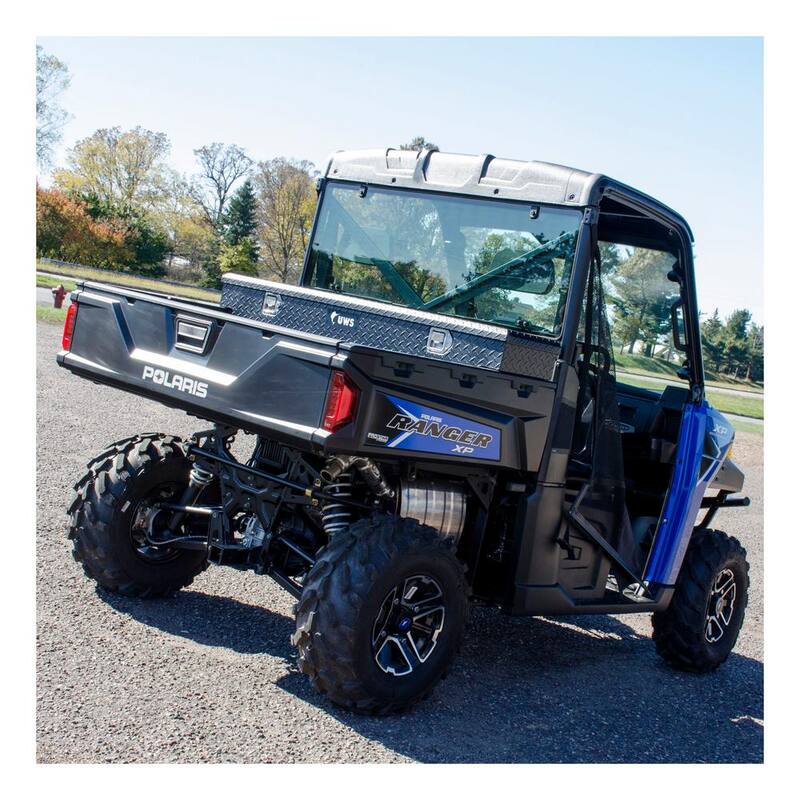 UWS 59.06 in. Matte Black Aluminum UTV Tool Box - Polaris (Heavy Packaging) - EC10903