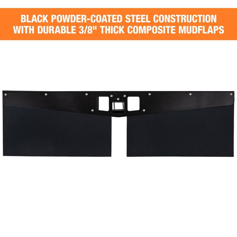 Buyers Products Hitch Mounted Stone Guards with 20 in. Rubber Flaps - 8597220