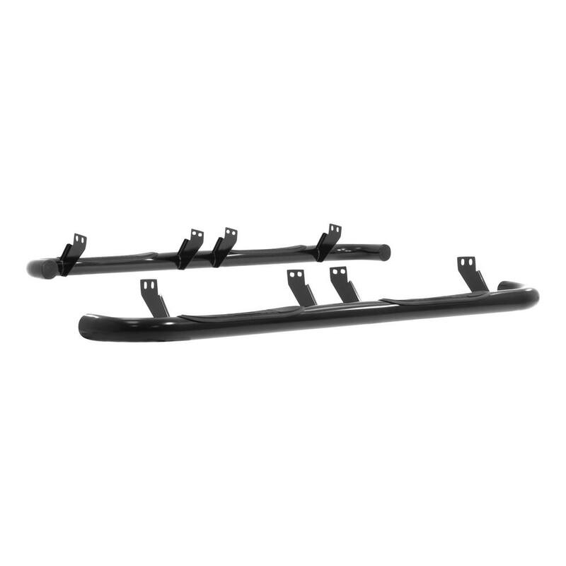 Aries 3-Inch Round Black Steel Nerf Bars, No-Drill, Select Hummer H2 - 204075
